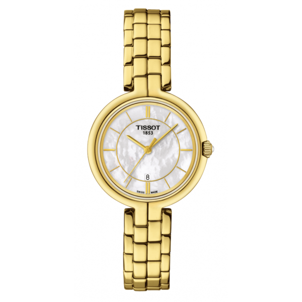 Fermoir acier jaune Tissot - FLAMINGO / T631036546-Accueil-AtelierNet