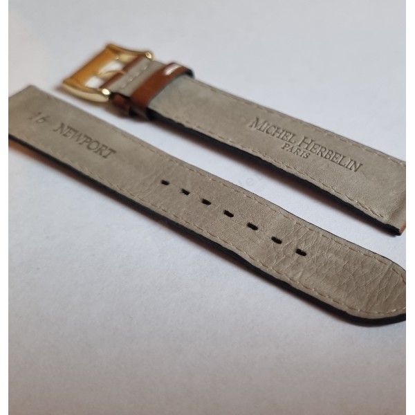Bracelet cuir Michel Herbelin - 14264 - 17137 - 17472 / 16-898-GOLD-14-Bracelet Montre Cuir-AtelierNet