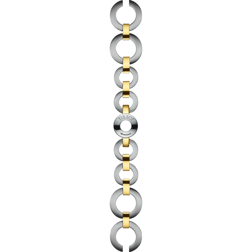 Bracelet acier bicolore Tissot - PINKY T084 / T605033867-Bracelet Montre Acier-AtelierNet