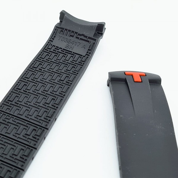 Bracelet silicone Tissot - PRS330 / T610028498-Bracelet Montre Silicone / Caoutchouc-AtelierNet