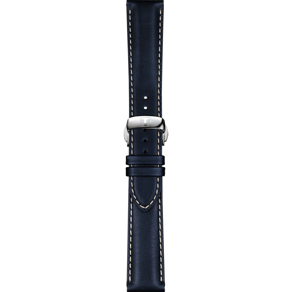 Bracelet cuir Tissot avec boucle - POWERMATIC 80 SILICIUM / T600045689-Bracelet de montre-AtelierNet