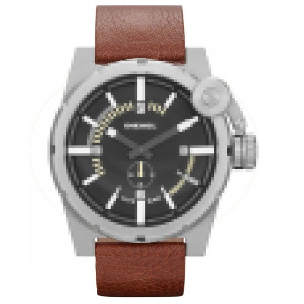 Bracelet cuir marron Diesel - BAD COMPANY / DZ4270-Bracelet de montre-AtelierNet