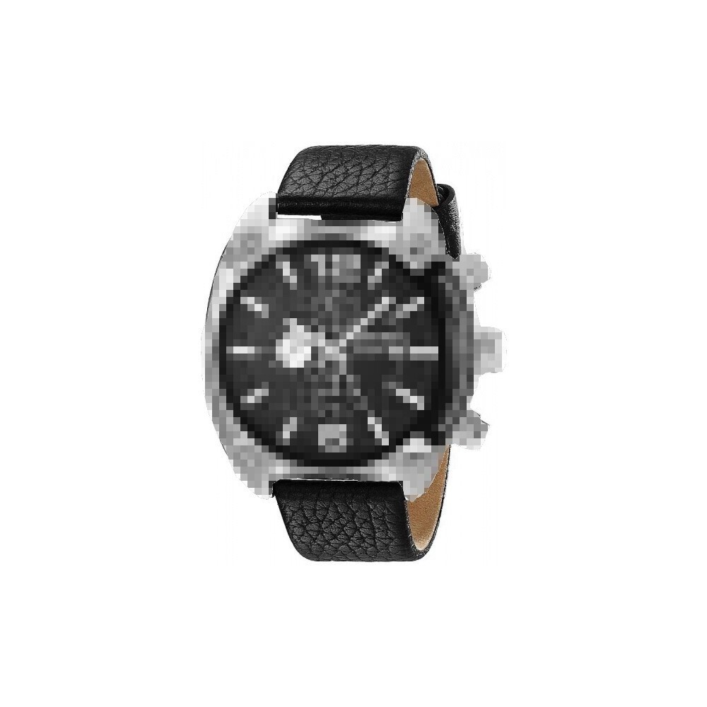 Bracelet cuir noir Diesel - OVERFLOW / DZ4341-Bracelet de montre-AtelierNet