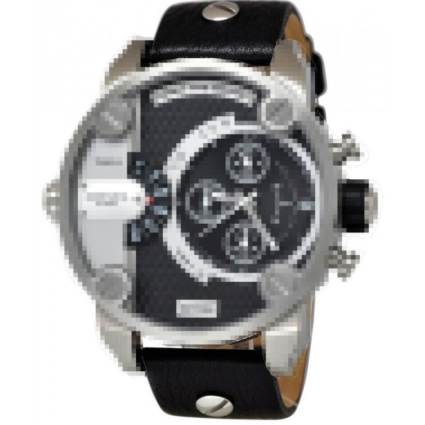 Bracelet cuir noir Diesel - LITTLE DADDY / DZ7256-Bracelet de montre-AtelierNet
