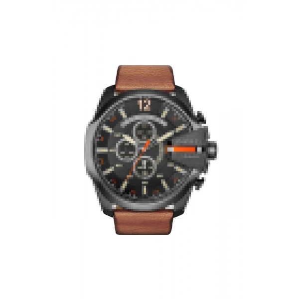 Bracelet cuir marron Diesel - MEGA CHIEF / DZ4343-Bracelet de montre-AtelierNet