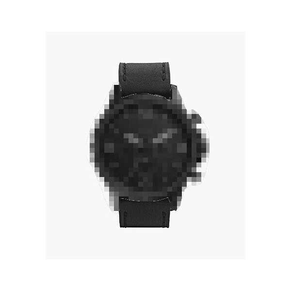 Bracelet cuir noir Fossil - NATE / JR1354 - JR1357 - 134XXXX - 25XXXX-Bracelet de montre-AtelierNet