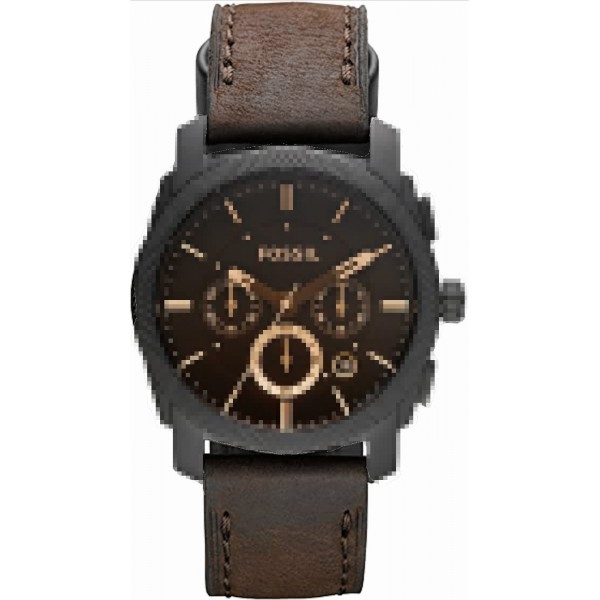 Bracelet Cuir marron Fossil - MACHINE / FS5251SET-Bracelet de montre-AtelierNet