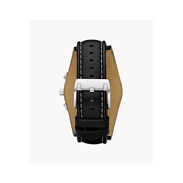 Bracelet cuir noir Fossil - COACHMAN / CH2564 - CH2586-Bracelet de montre-AtelierNet