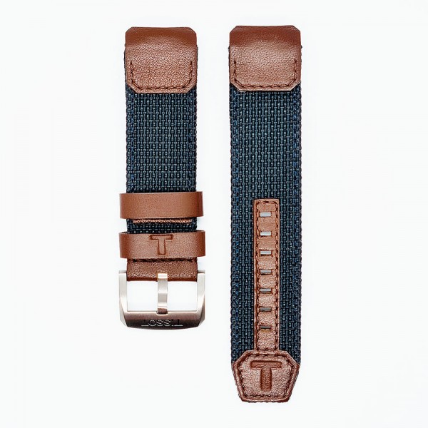 Bracelet tissu et cuir Tissot / T-TOUCH SOLAR / T604036911-Bracelet Montre Tissu-AtelierNet