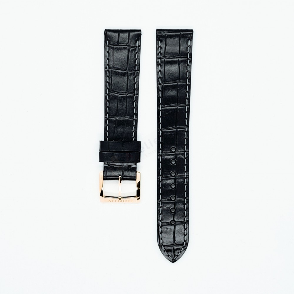 Bracelet cuir Michel Herbelin - CLASSIQUES - 12443 / 18-597-NOIR-16-Bracelet Montre Cuir-AtelierNet