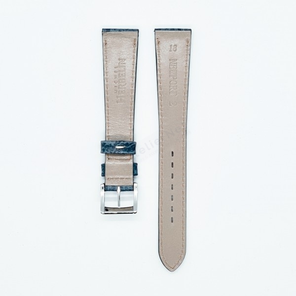 Bracelet cuir Michel Herbelin - NEWPORT - 12456 / 18-993-BLU2-14-Bracelet Montre Cuir-AtelierNet