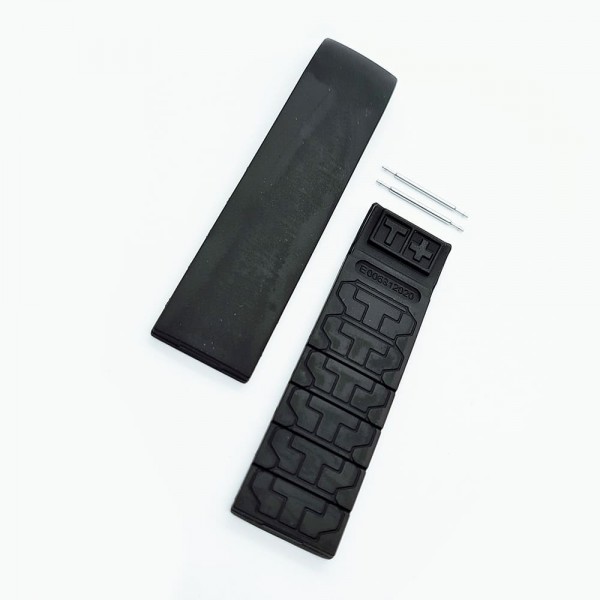Bracelet silicone Tissot - T-RACE T472 / T610014610, T640015934, T603013676-Bracelet Montre Silicone / Caoutchouc-AtelierNet