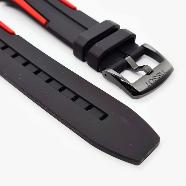 Bracelet silicone Tissot / T-RACE CYCLING / T603040970-Bracelet Montre Silicone-AtelierNet
