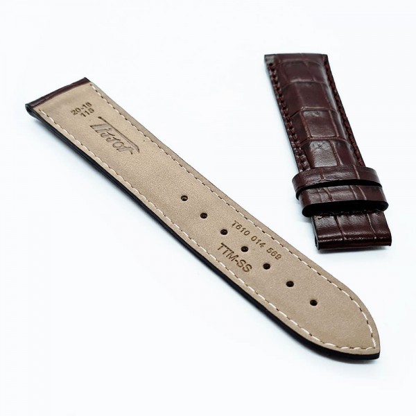 Bracelet cuir Tissot - VISODATE / T610014569-T610031947 / 2 tailles disponibles-Bracelet Montre Cuir-AtelierNet