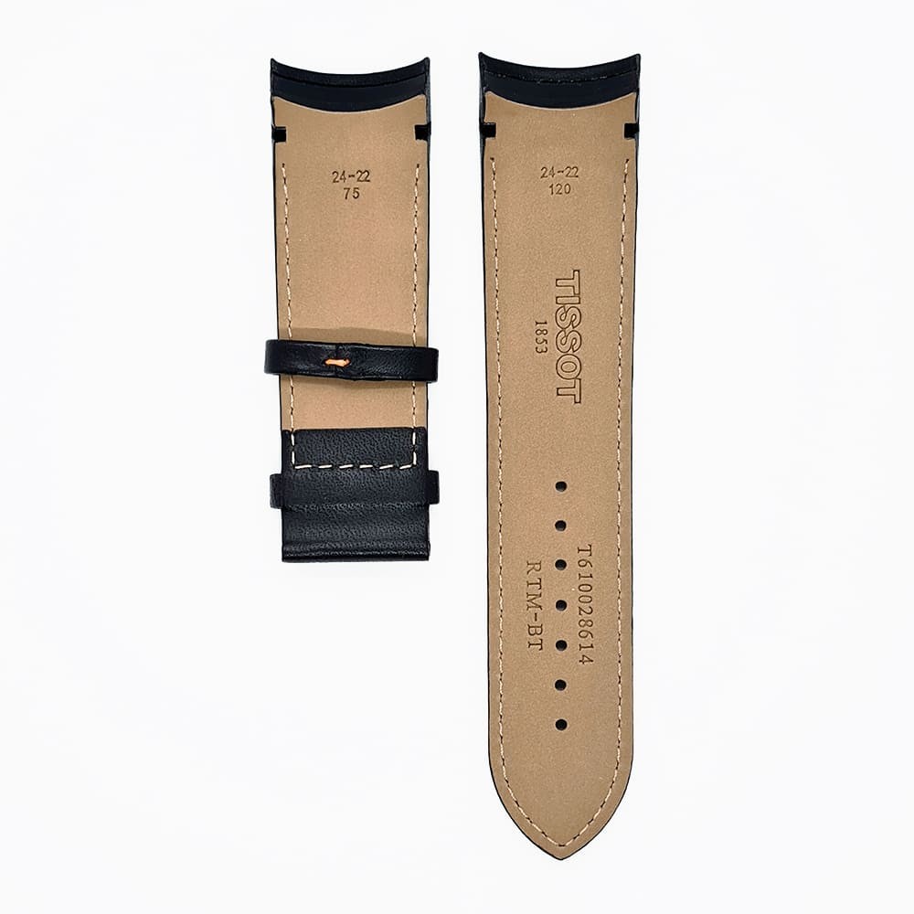 Bracelet En Cuir Pour Montre Tissot Couturier T035 - Tailles 22, 23, 24 Mm - Noir Ou Marron - Remplacement Facile