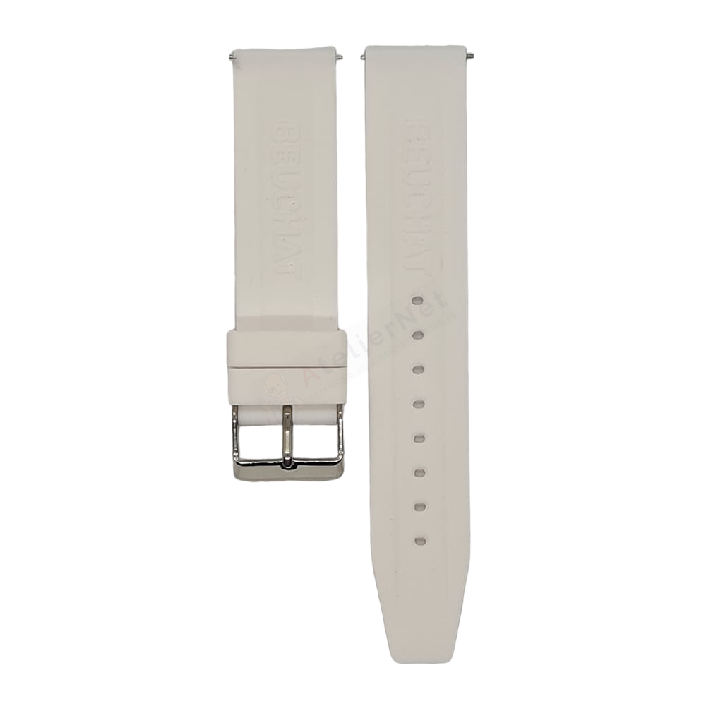 Bracelet silicone Beuchat - INTERCHANGEABLE / BEU-1950-80-82-2-Bracelet Montre Silicone / Caoutchouc-AtelierNet