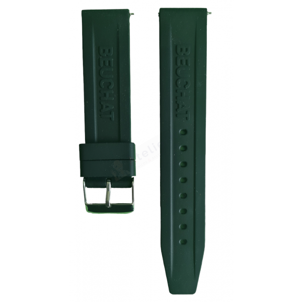 Bracelet silicone Beuchat - INTERCHANGEABLE / BEU-1950-80-82-1-Bracelet Montre Silicone / Caoutchouc-AtelierNet