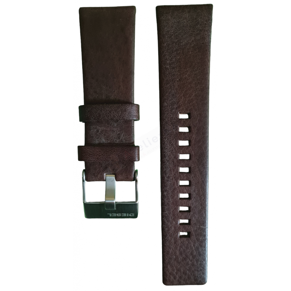 Bracelet cuir marron Diesel - OVERFLOW / DZ4340-Bracelet de montre-AtelierNet