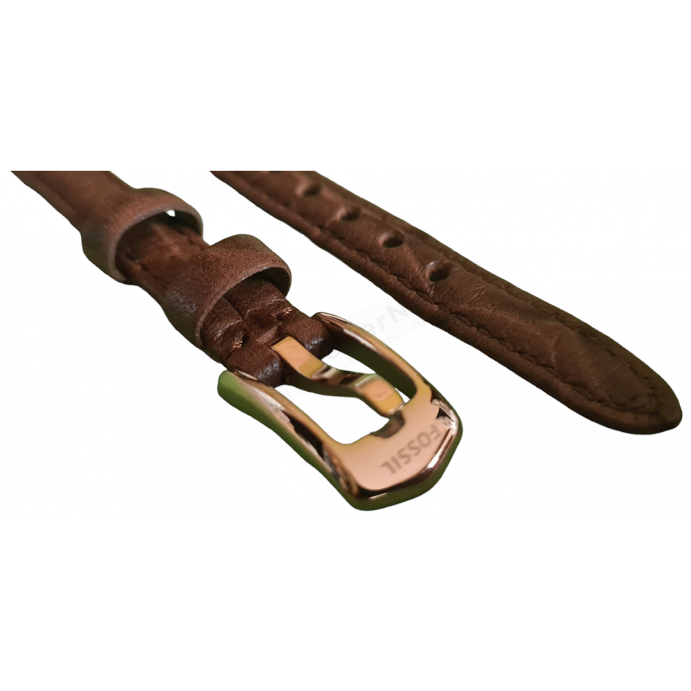Bracelet De Remplacement En Cuir Marron Fossil - Réf. FS3041 - Largeur 22 Mm - Pour Montre - Neuf Avec étiquettes