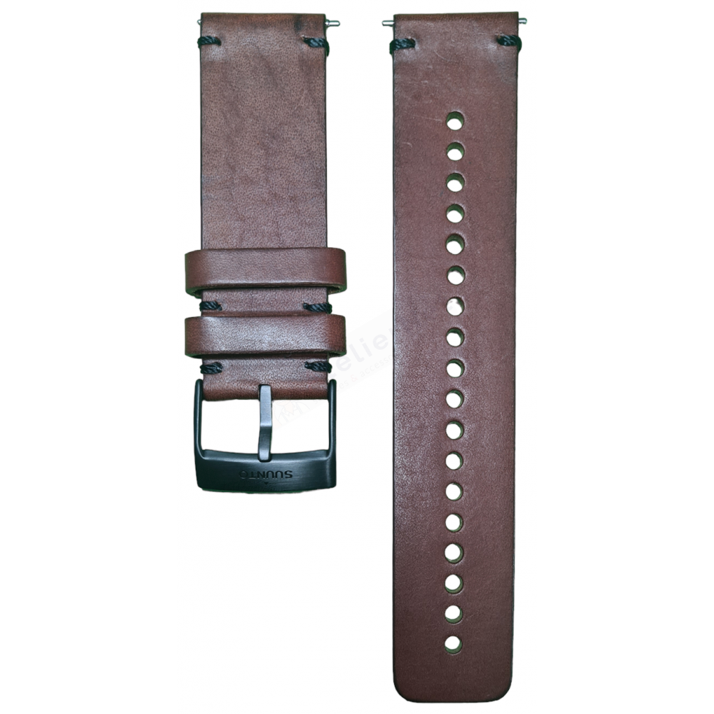Bracelet cuir marron Suunto - SUUNTO 9 / SS050232000-Bracelet de montre-AtelierNet
