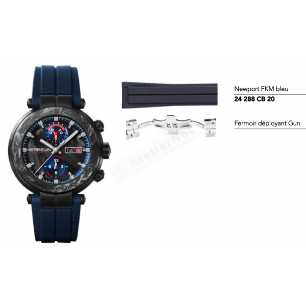 Bracelet et fermoir Michel Herbelin - NEWPORT AUTOMATIC - 288 / 288-CN45CB-Bracelet de montre-AtelierNet