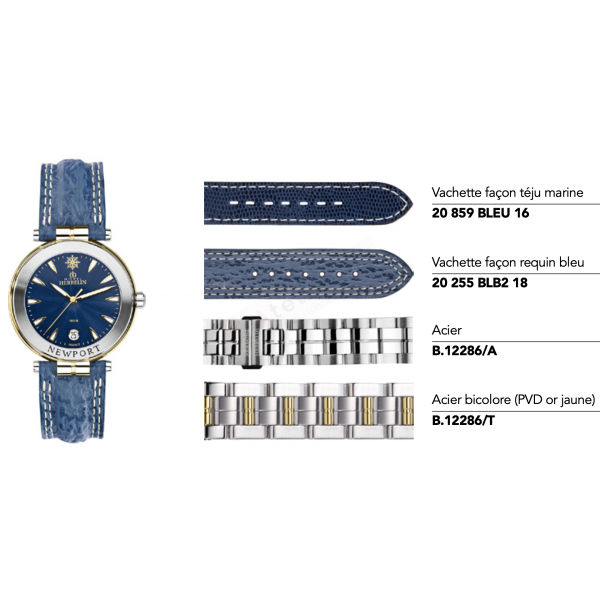 Bracelets Michel Herbelin - NEWPORT / 12255 - 18857 - 32455 - 12286-Bracelet de montre-AtelierNet
