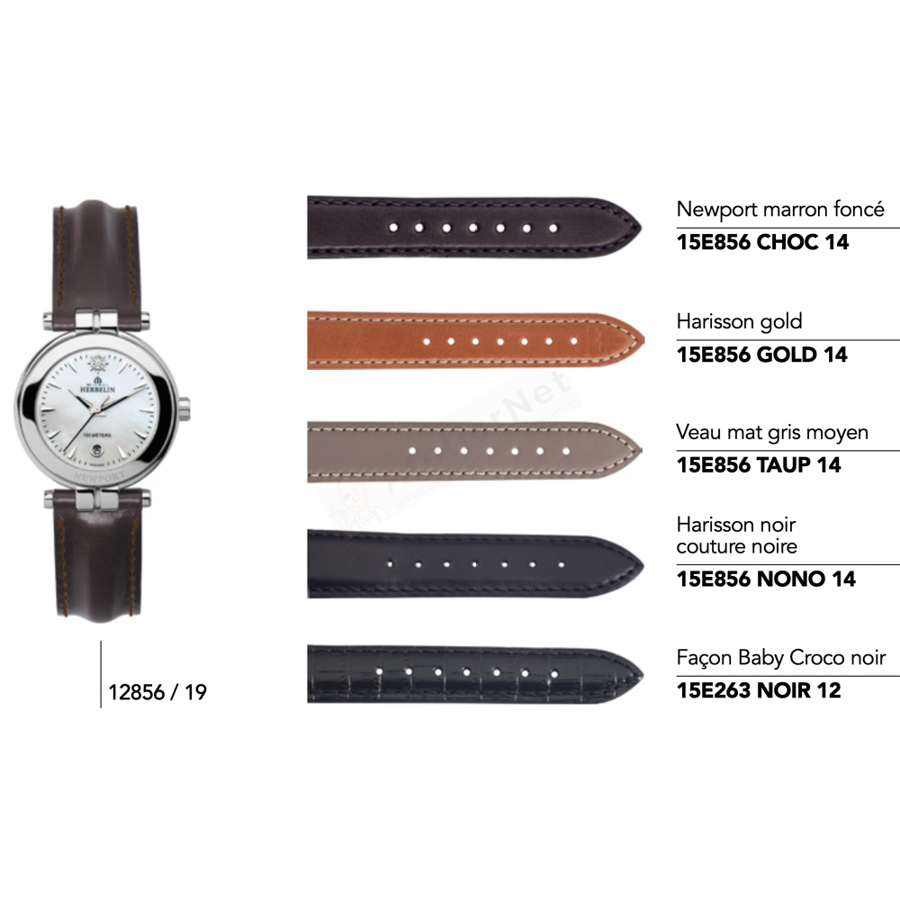 Bracelets Michel Herbelin - NEWPORT / 12856 - 17456-Bracelet de montre-AtelierNet