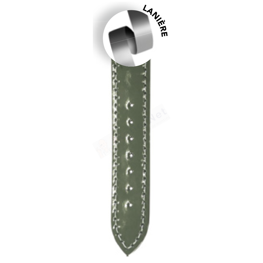 Fermoir bracelet montre métal pas cher boucle déployante argentée 18 mm