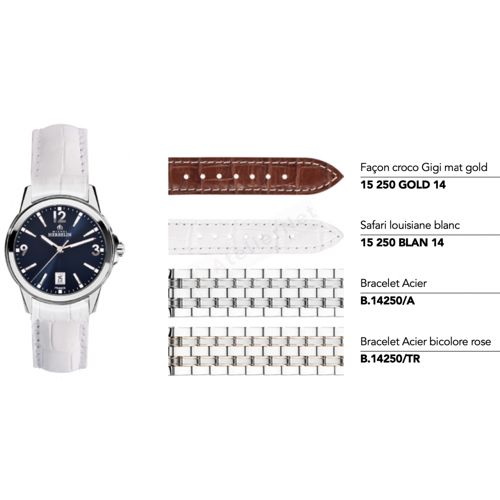 Bracelets Michel Herbelin - AMBASSADE - 14250-Bracelet de montre-AtelierNet