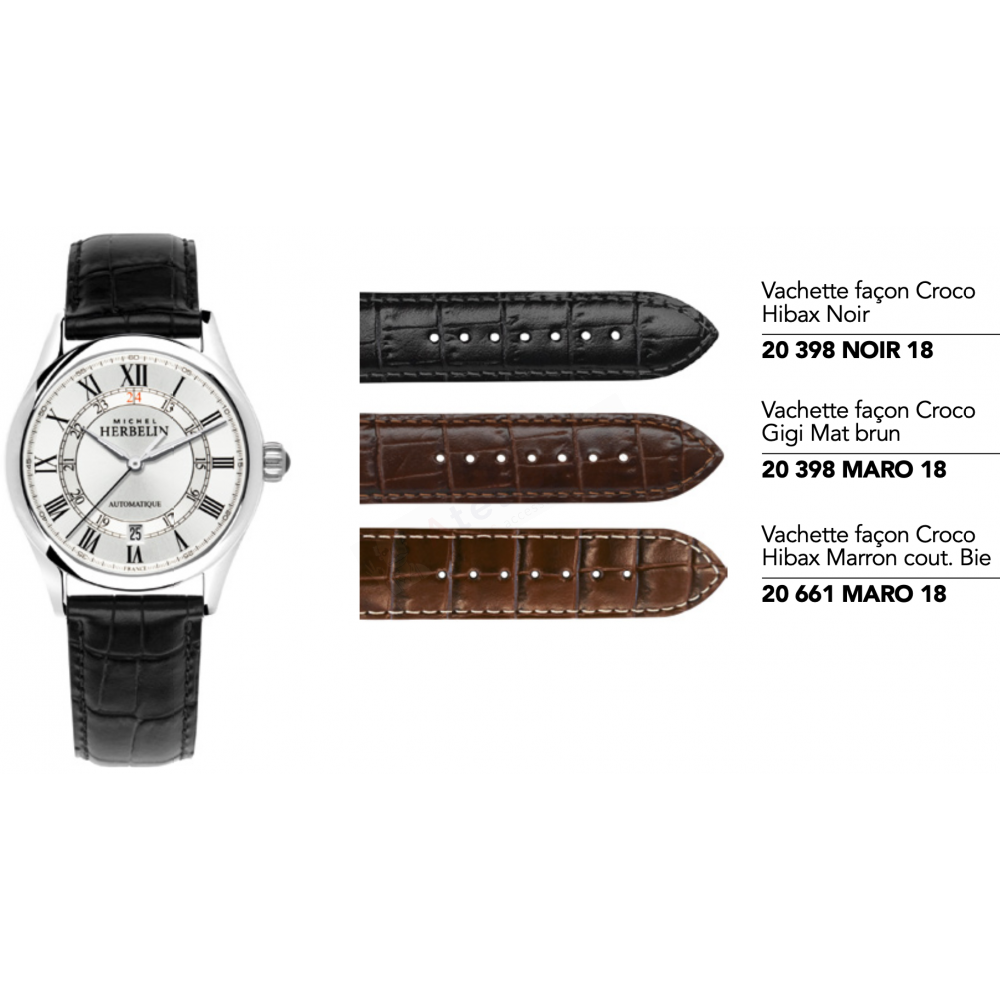 Bracelets Michel Herbelin - CLASSIQUES - 1661-Bracelet de montre-AtelierNet