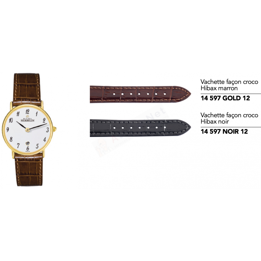 Bracelets Michel Herbelin Cuir - CLASSIQUES / 16845-Bracelet de montre-AtelierNet