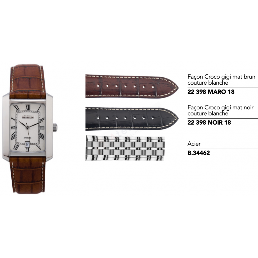 Bracelets Michel Herbelin - ESCAPADE / 1662 - 34462-Bracelet de montre-AtelierNet