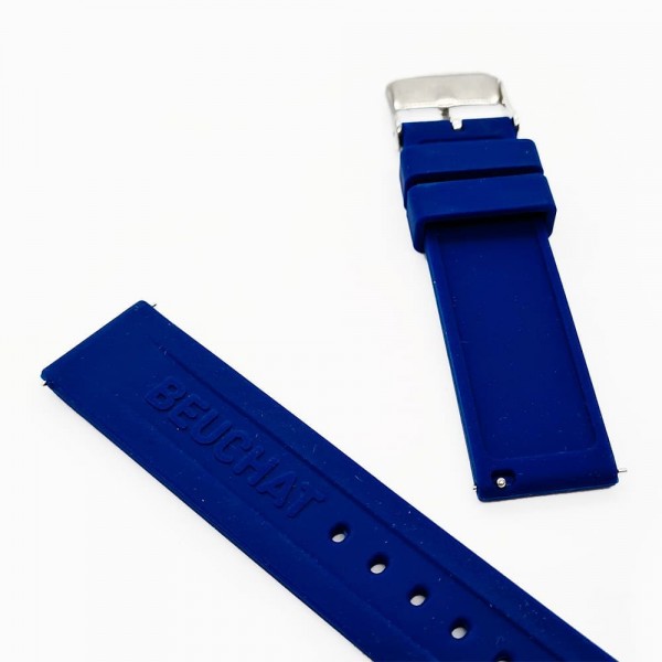 Bracelet silicone Beuchat - INTERCHANGEABLE / BEU-1950-80-82-3-Bracelet Montre Silicone / Caoutchouc-AtelierNet