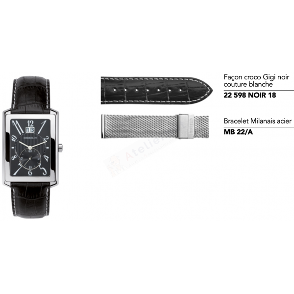 copy of Bracelet acier Michel Herbelin - 1662 / B34462-Bracelets de montres-AtelierNet