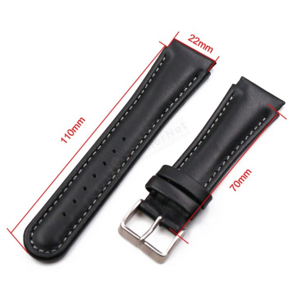 Bracelet générique en cuir pour Suunto X-LANDER et YACHTSMAN / SS011004000-Bracelet de montre-AtelierNet