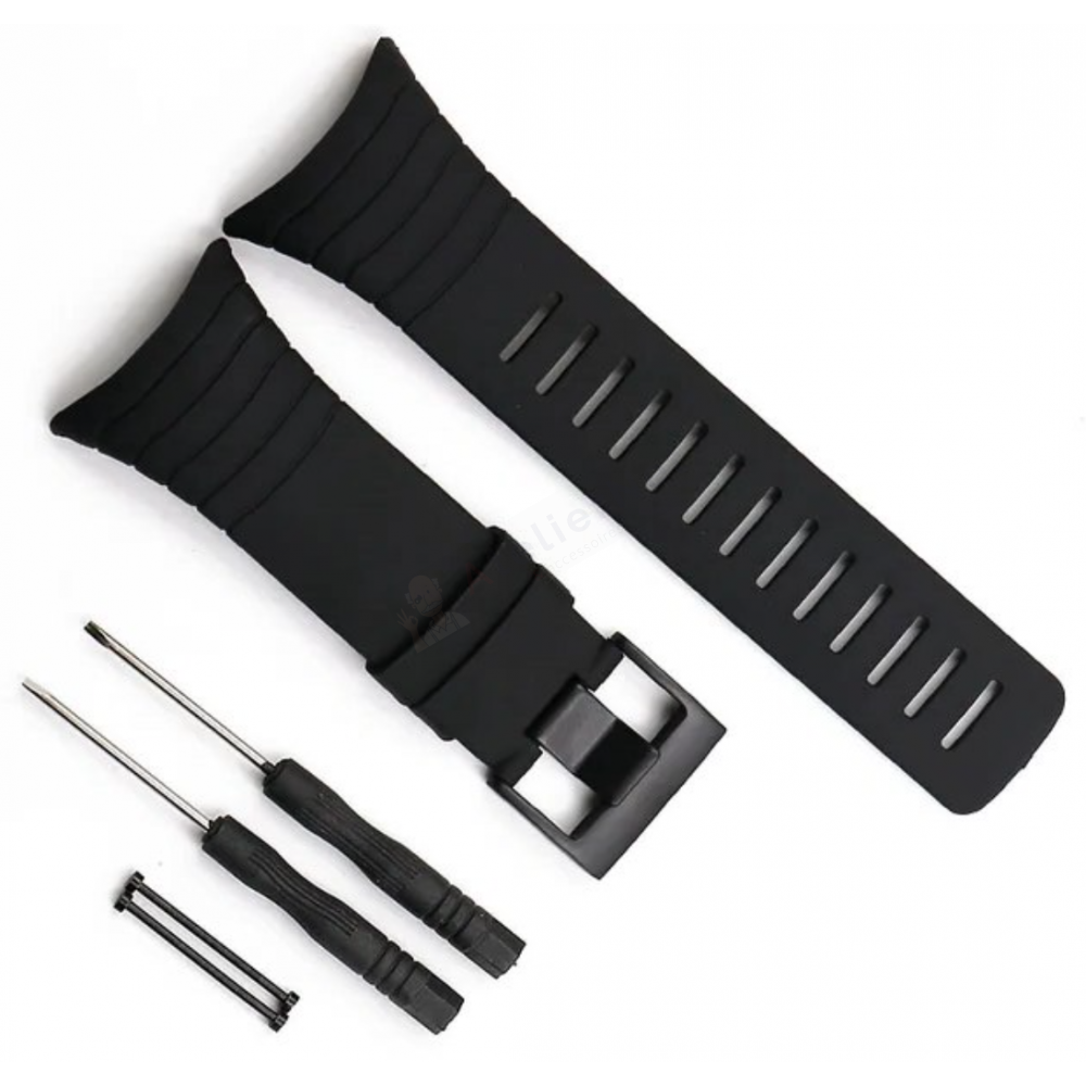 Bracelet générique en silicone Suunto - CORE / SS014993000-Bracelet Montre Silicone / Caoutchouc-AtelierNet