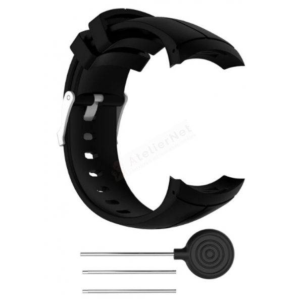 Bracelet générique en silicone pour Suunto - SPARTAN / SS022689000-Bracelet Montre Silicone / Caoutchouc-AtelierNet