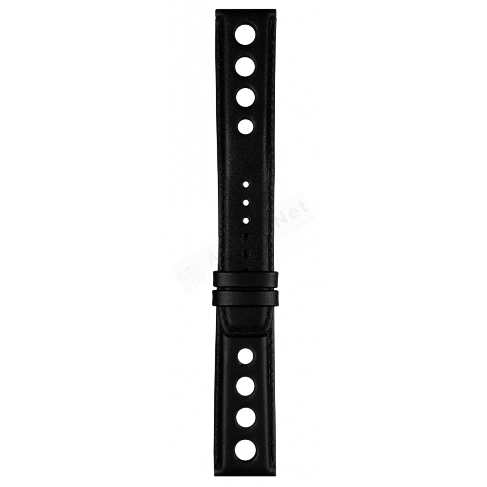 Bracelet cuir noir Tissot - PRS 516 CHRONO / T610037164-Bracelet Montre Cuir-AtelierNet