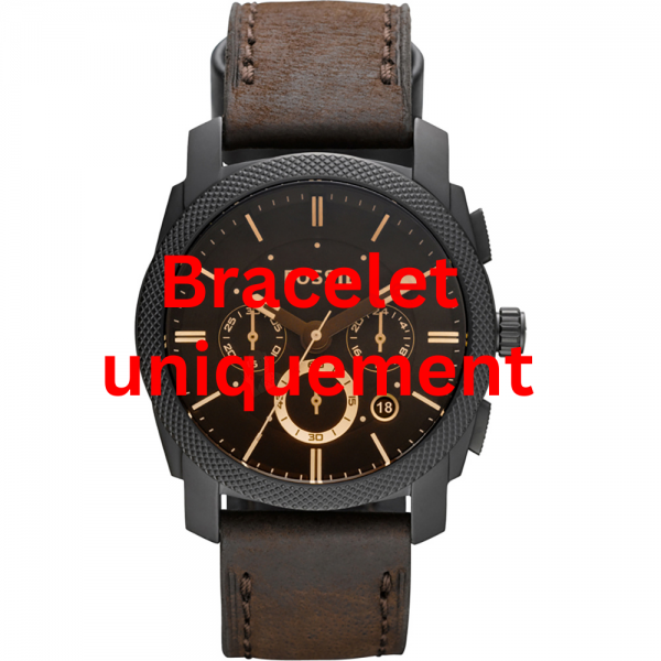 Bracelet cuir marron Fossil - MACHINE / FS4656 - FS5251-Bracelet de montre-AtelierNet