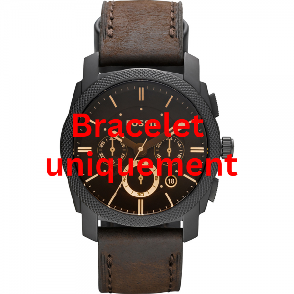 Bracelet leather brown Fossil - MACHINE / FS4656 - FS5251-Bracelets de montres-AtelierNet