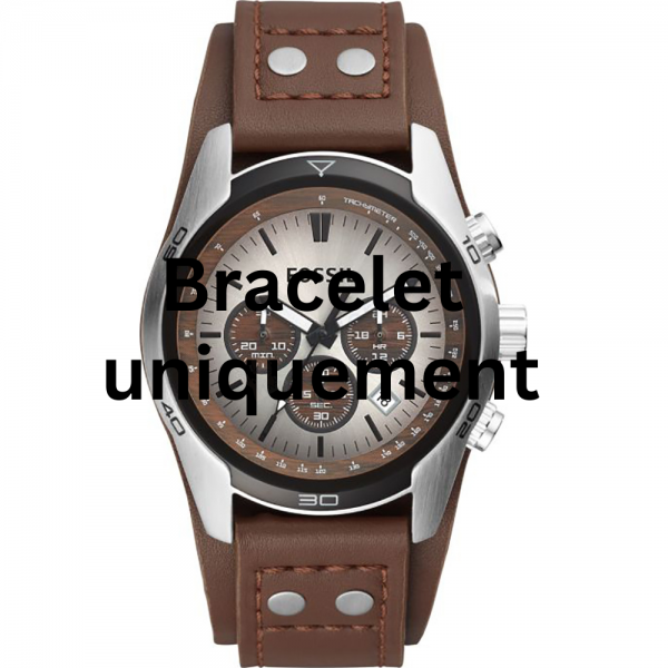 Bracelet cuir brun Fossil - COACHMAN / CH2565-Bracelet de montre-AtelierNet