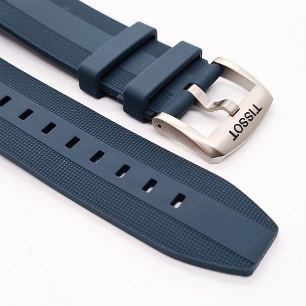 Bracelet silicone Tissot - TOUCH SOLAR / T603040808-Bracelet Montre Silicone / Caoutchouc-AtelierNet