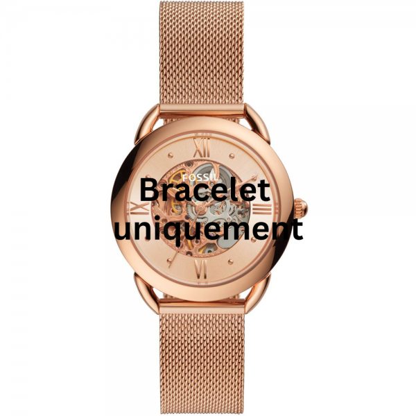 Bracelet métal or rose Fossil - TAILOR / ME3165 - ME3187-Bracelet de montre-AtelierNet