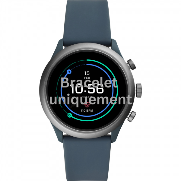 Bracelet silicone blue Fossil - SPORT/ FTW4021-Bracelets de montres-AtelierNet
