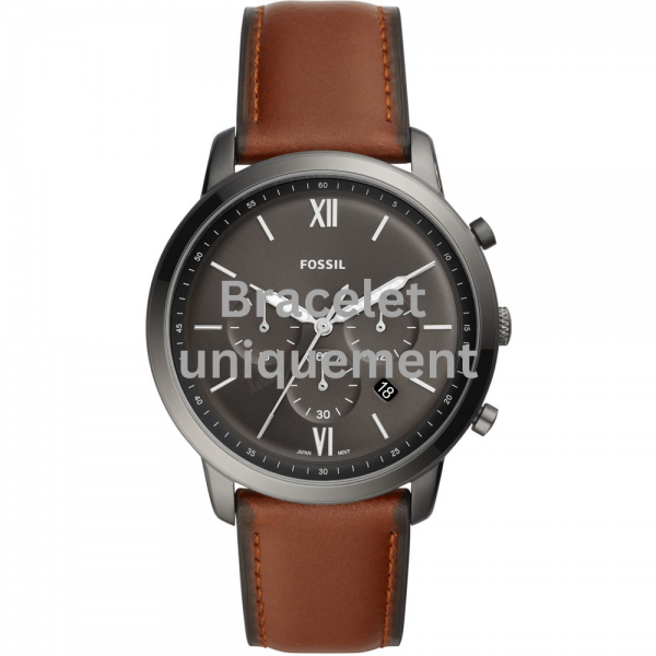 Bracelet cuir brun Fossil -  NEUTRA CHRONO / FS5512 - FS5582 - ME3161-Bracelet de montre-AtelierNet