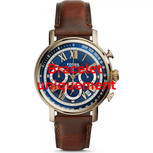 Bracelet leather brown Fossil - BUCHANAN / FS5148-Bracelets de montres-AtelierNet