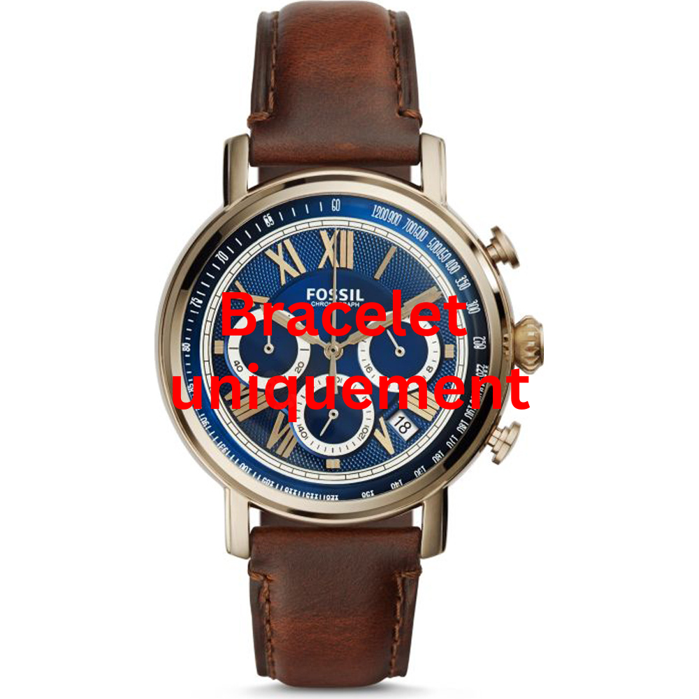 Bracelet cuir brun Fossil - BUCHANAN / FS5148-Bracelet de montre-AtelierNet