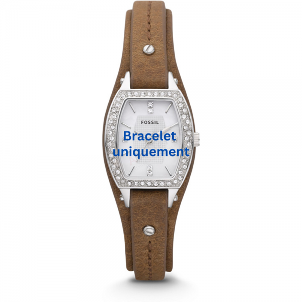 Bracelet cuir brun Fossil - MARJORIE / JR1334-Bracelet de montre-AtelierNet