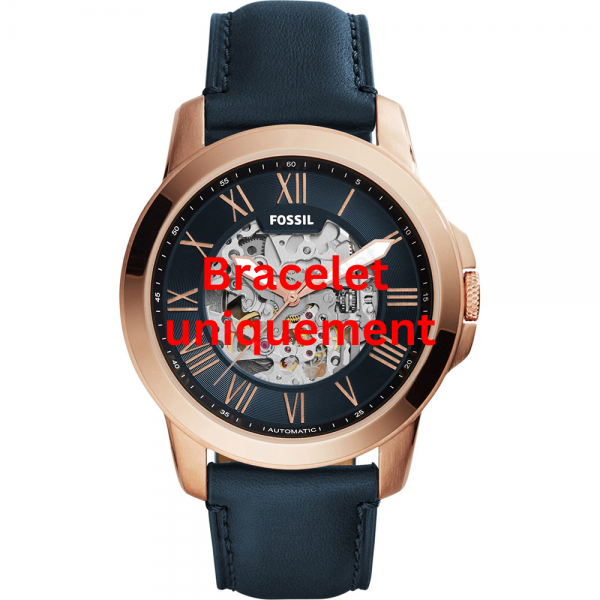 Bracelet cuir bleu Fossil - TOWNSMAN / ME3102-Bracelet de montre-AtelierNet