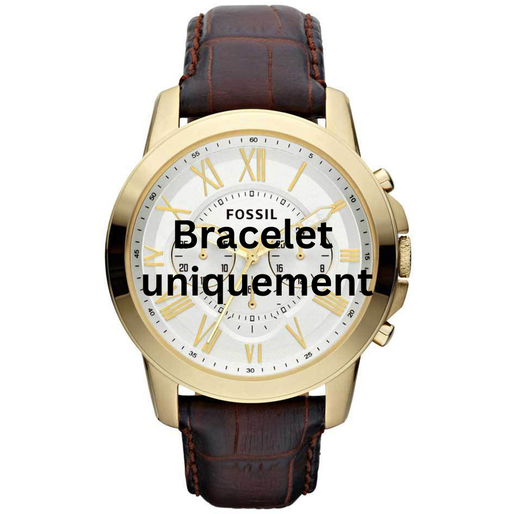 Bracelet cuir brun Fossil - GRANT / FS4767-Bracelet de montre-AtelierNet